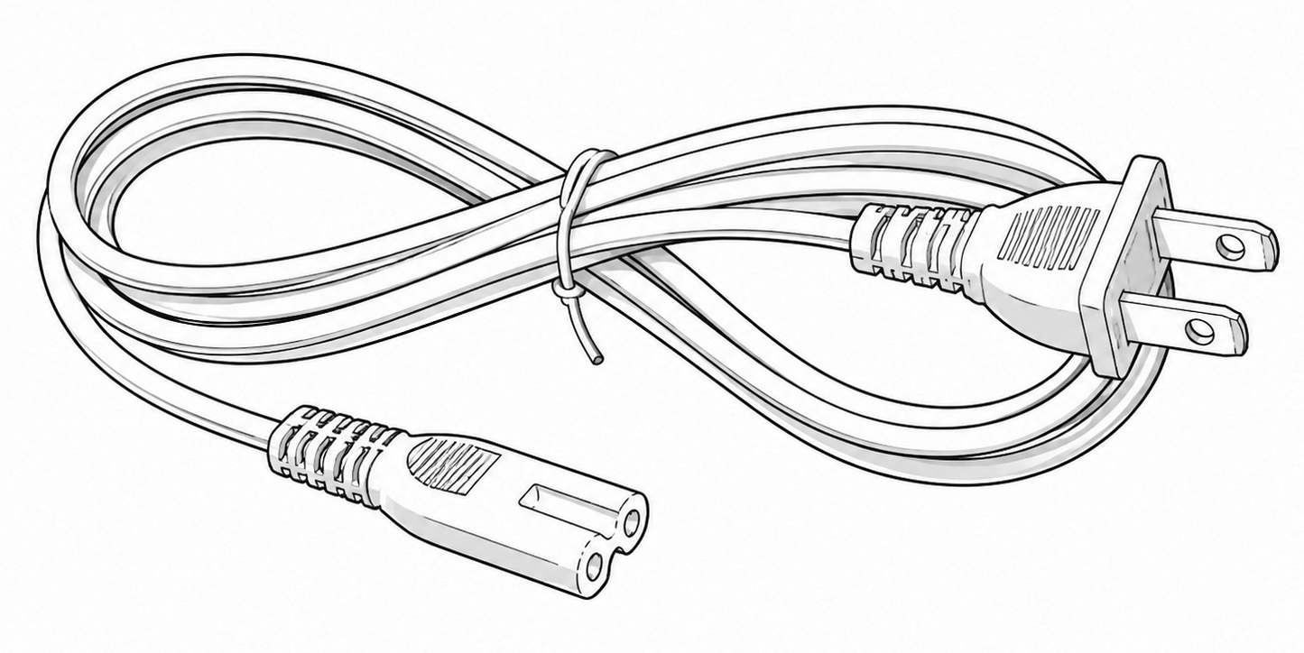Universal 2-Prong Console Power Cable