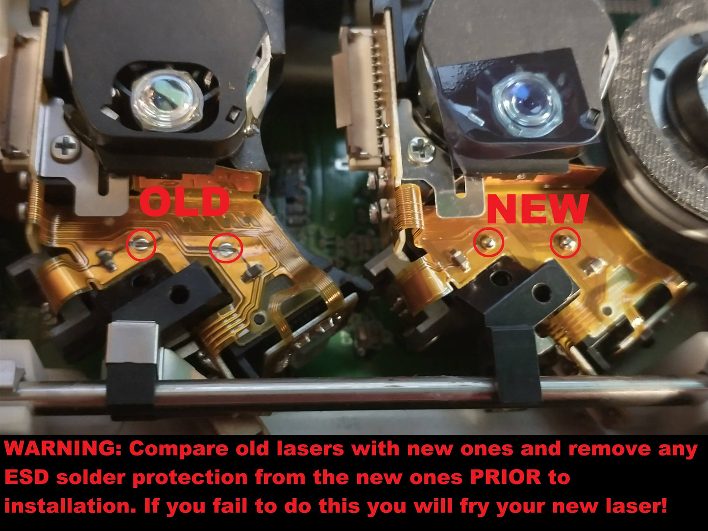 Replacement Optical Lasers - New Old Stock