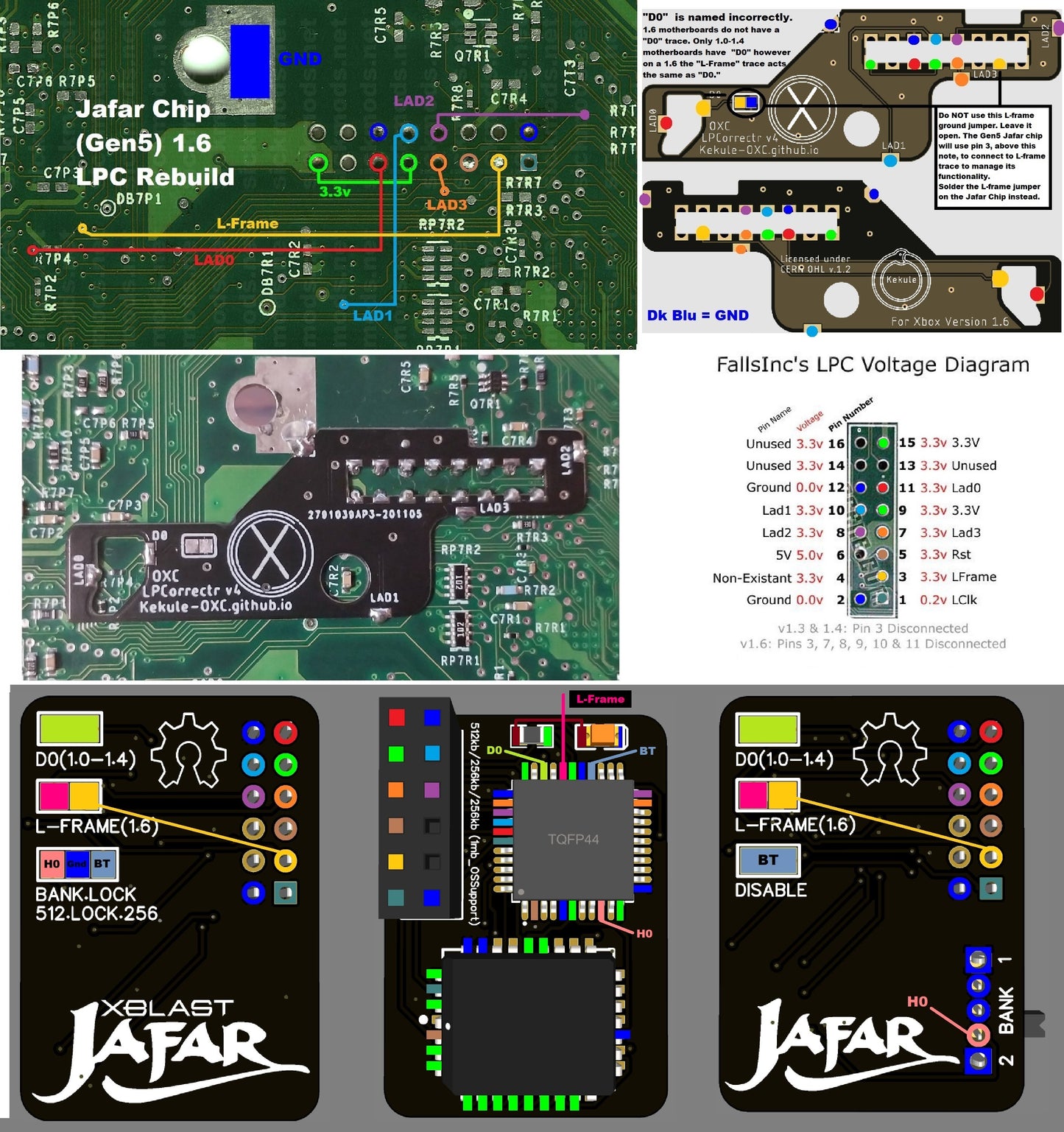LPC Rebuild Board for 1.6 Mod Chip Install