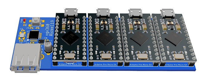 OGX360 - 4 channel Controller Adapter (Board Only)