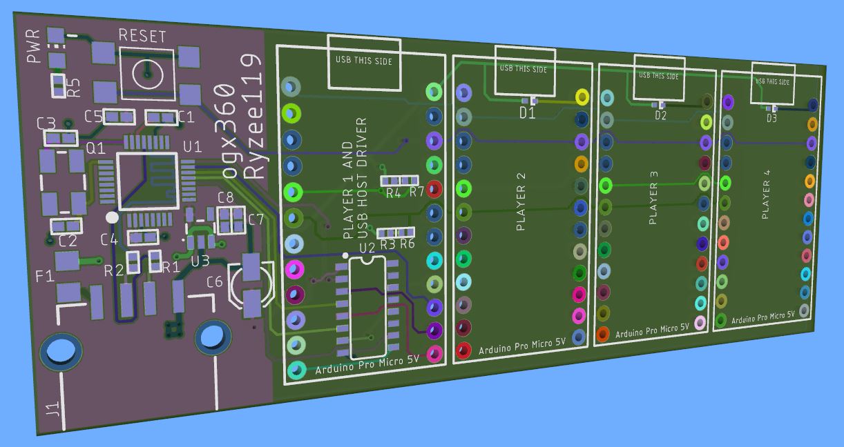 OGX360 - Adaptateur contrôleur 4 canaux