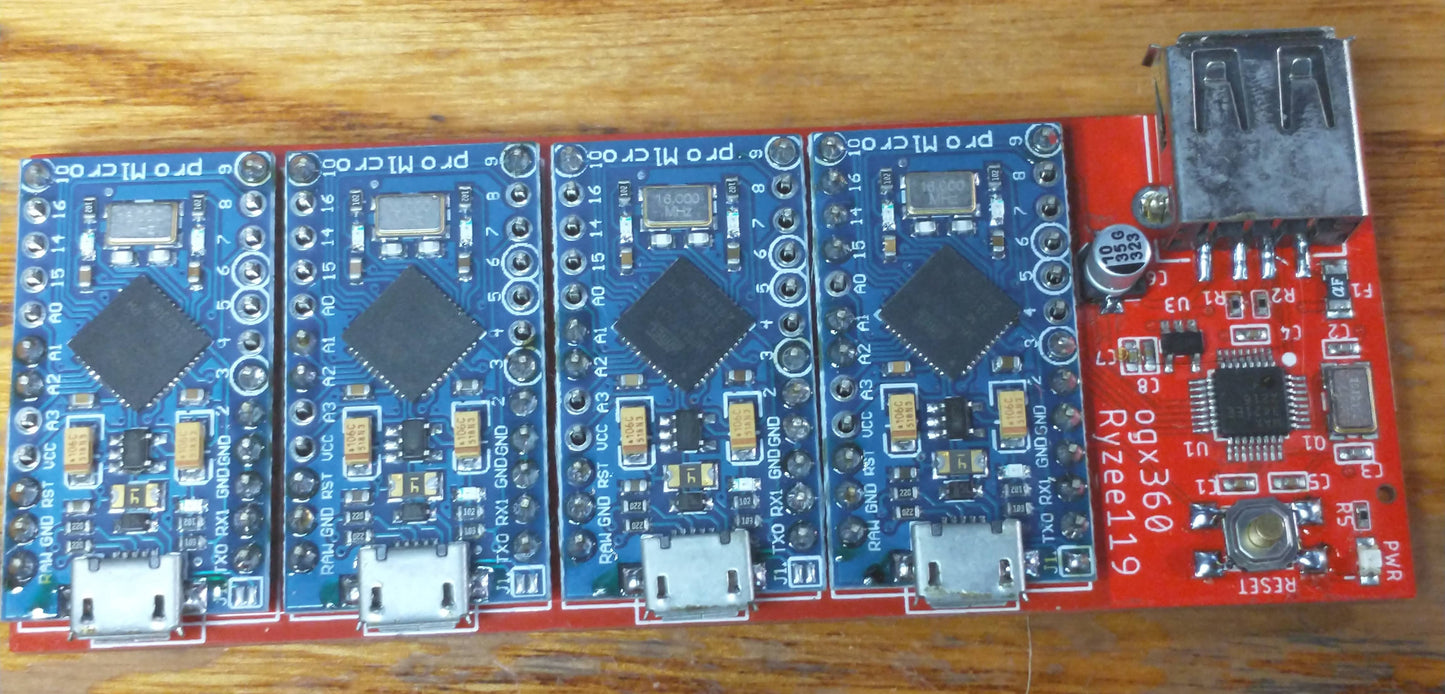 OGX360 - 4 channel Controller Adapter (Board Only)